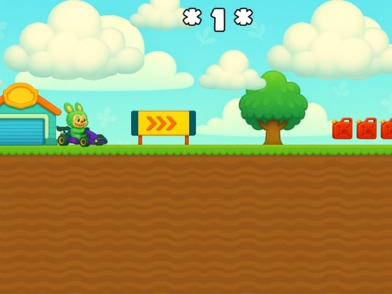 Cluiche Labubu Gokart ar líne