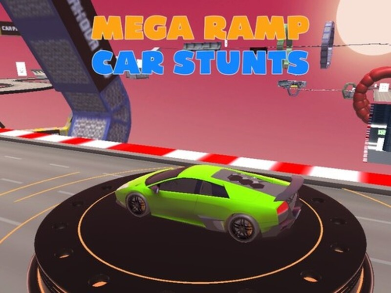 Cluiche Stunts carr rampa mega ar líne