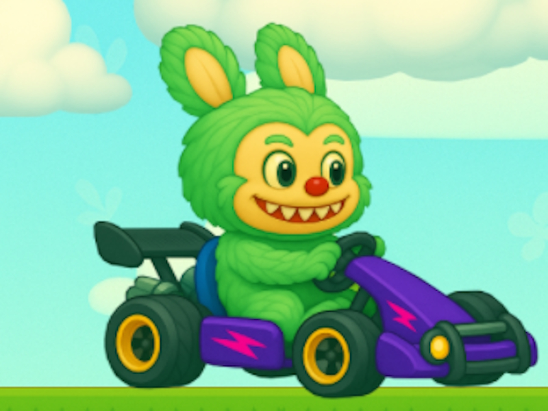 Cluiche Labubu Gokart ar líne