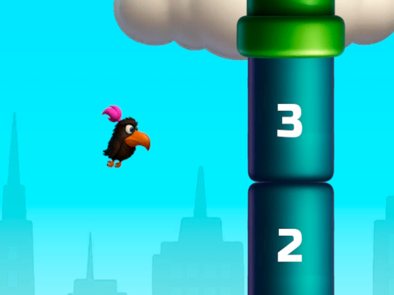Cluiche Éan mata skebob flappy ar líne