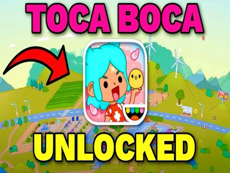Cluiche Toca Boca gach rud díghlasáilte ar líne