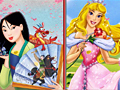 Cluiche Mulan agus Aurora ar líne