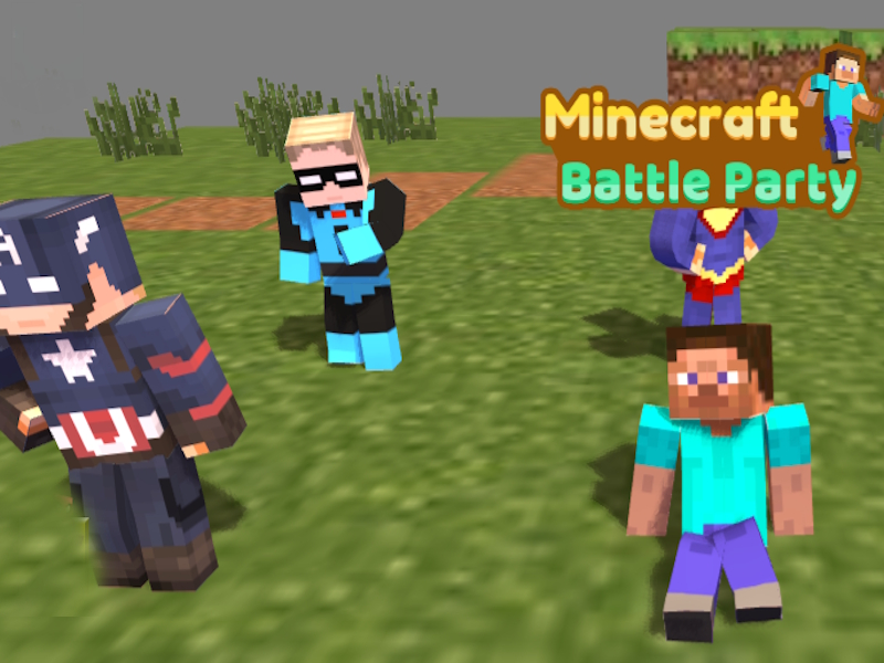 Cluiche Cóisir cath minecraft ar líne