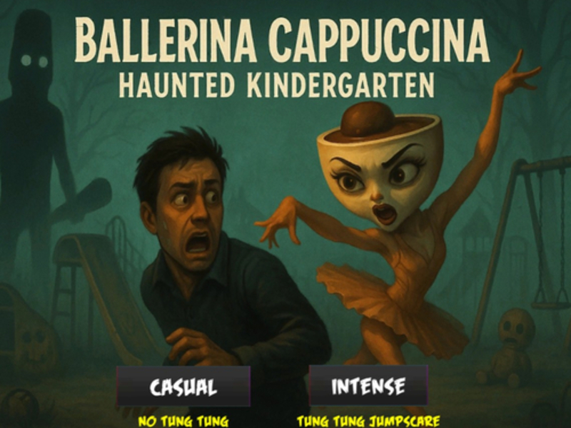 Cluiche Ballerina Cappuccina Kindergarten Haunted ar líne