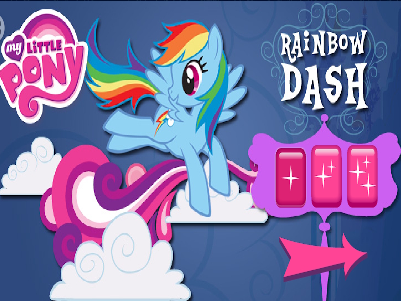 Cluiche Bump Cloud Cloud Dash Rainbow ar líne