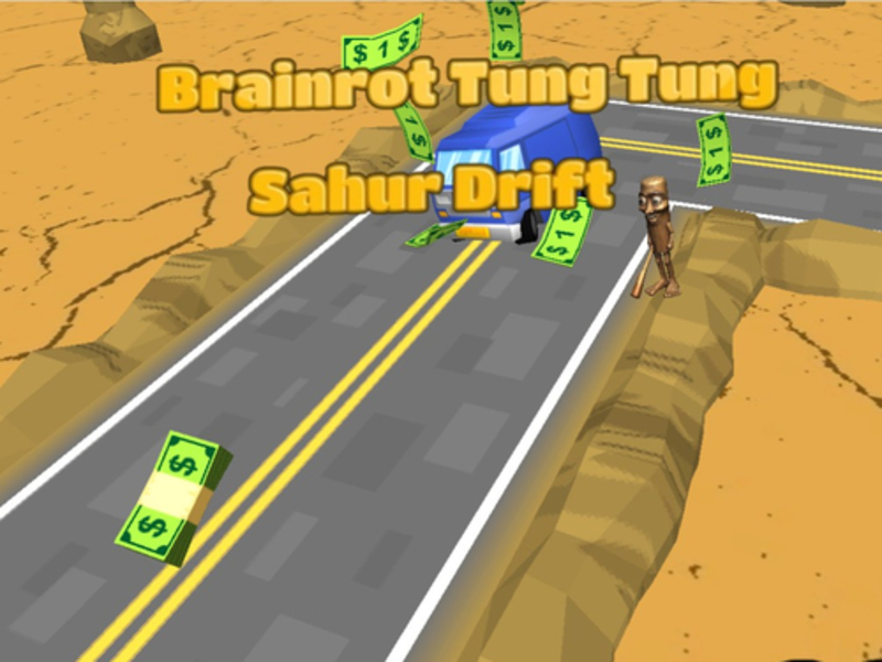 Cluiche Brainrot Tung Tung Sahur Drift ar líne