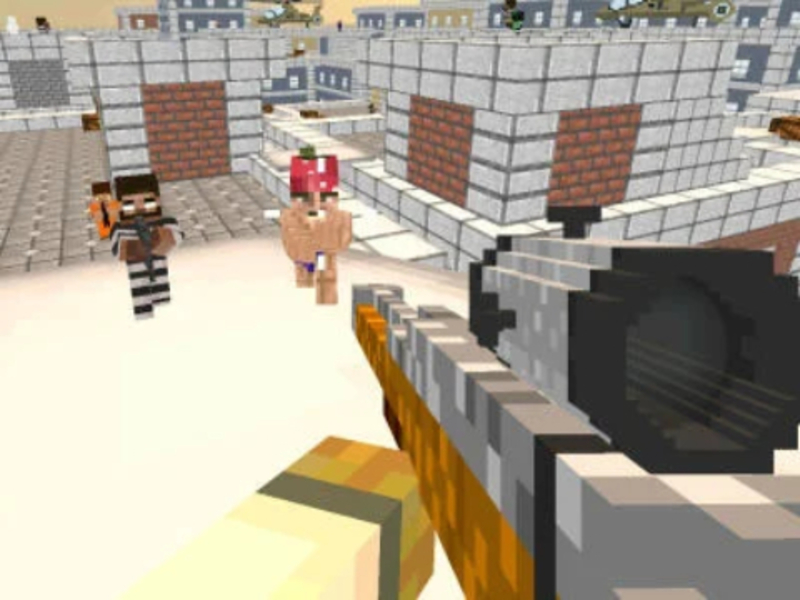 Cluiche Noob Sniper 3d ar líne