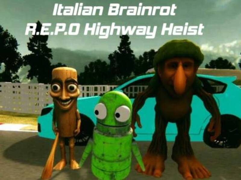 Cluiche Brainrot R. na hIodáile R. E. C. O Highway Heist ar líne