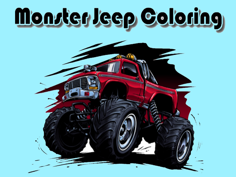 Cluiche Monster Jeep dathú ar líne