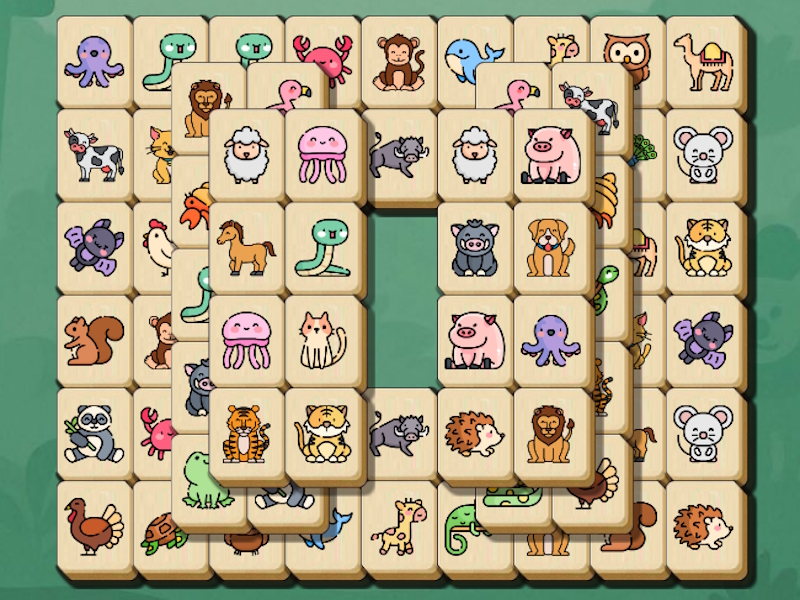 Cluiche Critter Mahjong Solitaire ar líne
