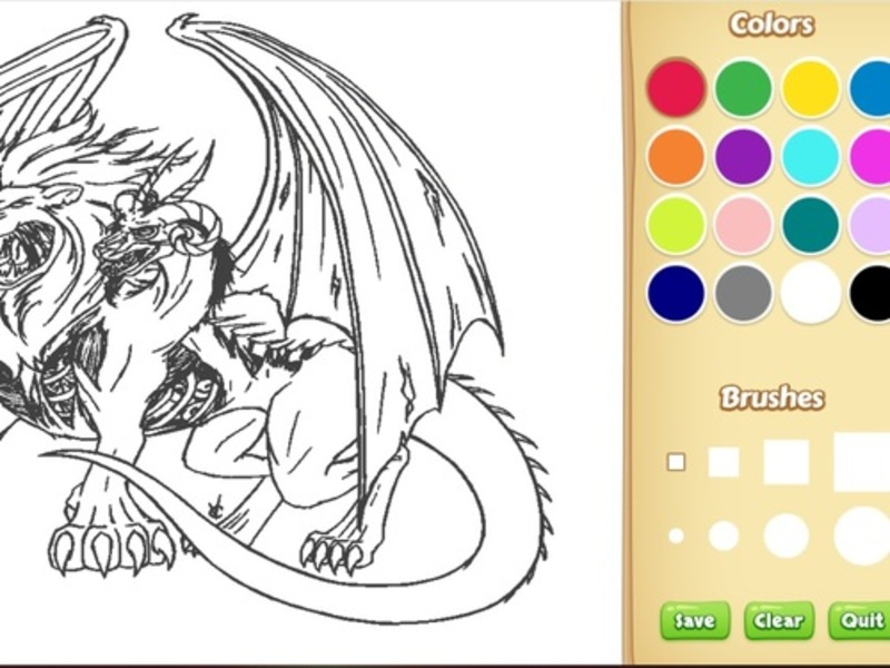 Cluiche Leabhar Dathúcháin Dragon Chimera ar líne