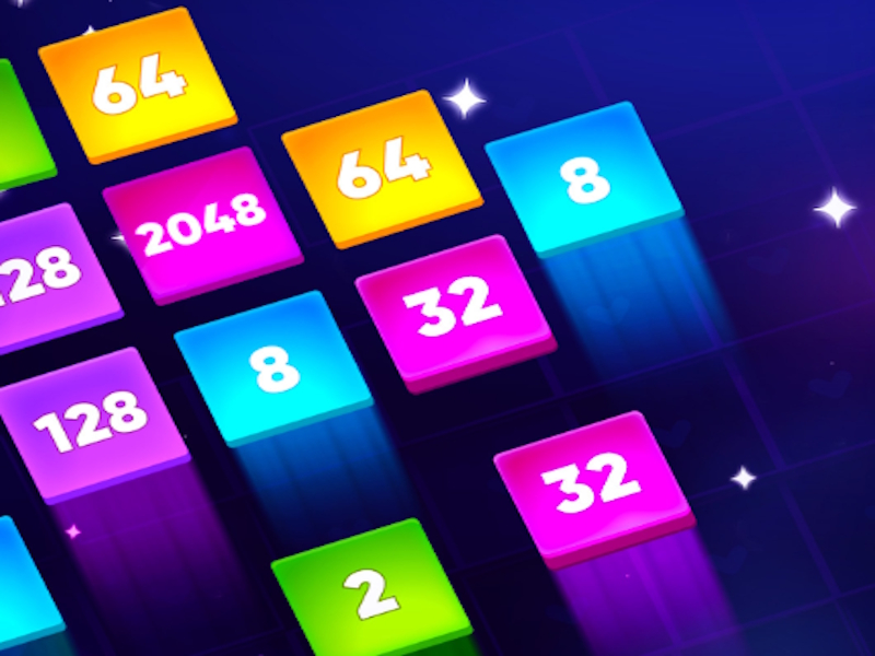 Cluiche 2048 Crazy Merge ar líne
