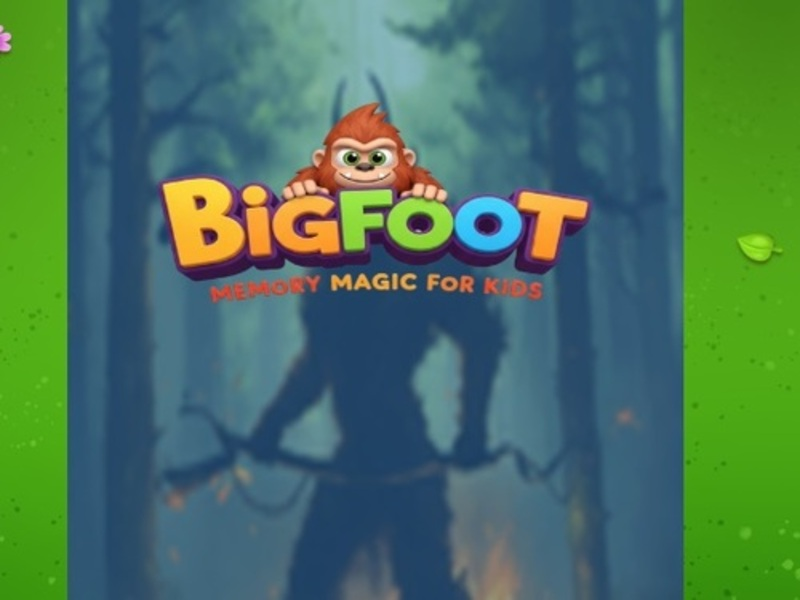 Cluiche Draíocht chuimhne bigfoot do pháistí ar líne