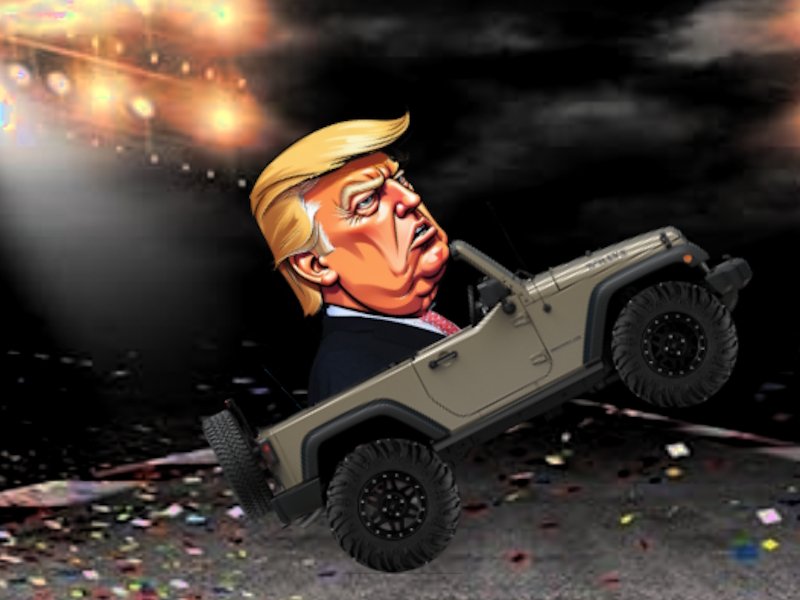 Cluiche Dúshlán Trump Wheelie ar líne
