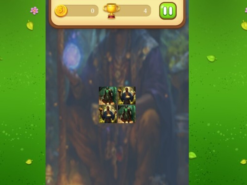 Cluiche Meaitseáil Cuimhne Druid draíochta ar líne