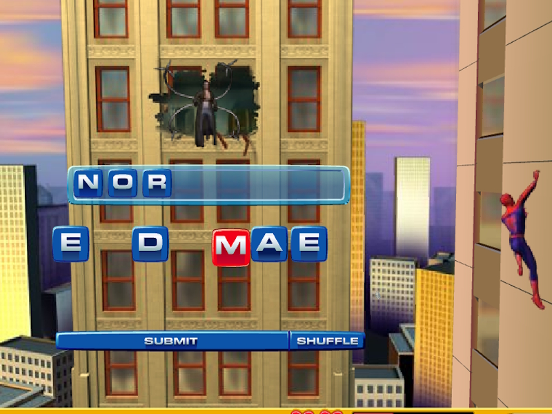 Cluiche Spider-Man 2 Web of Words ar líne